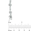 Thumbnail Image 2 of 1/4 CT. T.W. Diamond "X" Swirl Bracelet in Sterling Silver - 7.25"