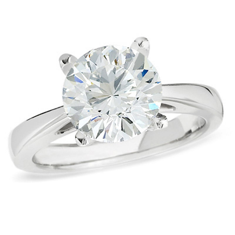 Celebration Lux® 3 CT. Diamond Solitaire Engagement Ring in 18K White Gold (I/SI2)