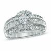 Thumbnail Image 1 of 2 CT. T.W. Diamond Frame Engagement Ring in 14K White Gold