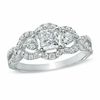 Thumbnail Image 0 of 1-1/4 CT. T.W. Princess-Cut Diamond Engagement Ring in 14K White Gold