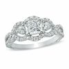 Thumbnail Image 1 of 1-1/4 CT. T.W. Princess-Cut Diamond Engagement Ring in 14K White Gold