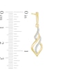 1/10 CT. T.W. Diamond Flame Drop Earrings in 10K Gold