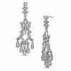Thumbnail Image 1 of Crystal Chandelier Drop Earrings in White Rhodium Brass