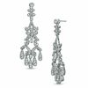 Thumbnail Image 0 of Crystal Chandelier Drop Earrings in White Rhodium Brass