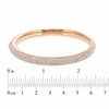 Thumbnail Image 2 of Crystal Slip On Bangle in Rose Rhodium Brass