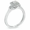 Thumbnail Image 1 of 1/3 CT. T.W. Diamond Square Frame Engagement Ring in 10K White Gold