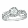 Thumbnail Image 0 of 3/4 CT. T.W. Diamond Bypass Engagement Ring in 14K White Gold