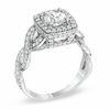 Thumbnail Image 2 of 1-1/2 CT. T.W. Diamond Twist Engagement Ring in 14K White Gold