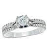 Thumbnail Image 0 of Vera Wang Love Collection 3/4 CT. T.W. Diamond Split Shank Engagement Ring in 14K White Gold