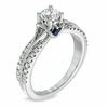 Vera Wang Love Collection 3/4 CT. T.W. Diamond Split Shank Engagement Ring in 14K White Gold