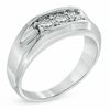 Thumbnail Image 1 of Men's 1/4 CT. T.W. Diamond Three Stone Ring in 10K White Gold