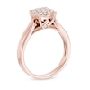 Thumbnail Image 1 of 1/3 CT. T.W. Diamond Cluster Ring in 10K Rose Gold