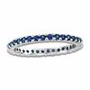 Thumbnail Image 1 of Blue Sapphire Eternity Band in 14K White Gold