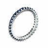 Thumbnail Image 1 of Blue Sapphire Eternity Band in 14K White Gold
