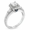 Thumbnail Image 1 of Vera Wang Love Collection 1 CT. T.W. Princess-Cut Diamond Edge Engagement Ring in 14K White Gold