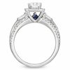 Thumbnail Image 3 of Vera Wang Love Collection 1 CT. T.W. Princess-Cut Diamond Edge Engagement Ring in 14K White Gold