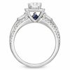 Thumbnail Image 2 of Vera Wang Love Collection 1 CT. T.W. Princess-Cut Diamond Edge Engagement Ring in 14K White Gold