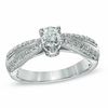Thumbnail Image 0 of 1 CT. T.W. Diamond Split Shank Engagement Ring in 14K White Gold