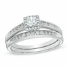 3/4 CT. T.W. Princess-Cut Diamond Bridal Set in 14K White Gold