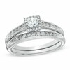 Thumbnail Image 0 of 3/4 CT. T.W. Princess-Cut Diamond Bridal Set in 14K White Gold