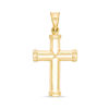 Men's Gold X Cross Charm In 10K Gold