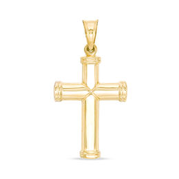 Men's Gold "X" Cross Charm in 10K Gold