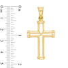 Thumbnail Image 2 of Men's Gold "X" Cross Charm in 10K Gold