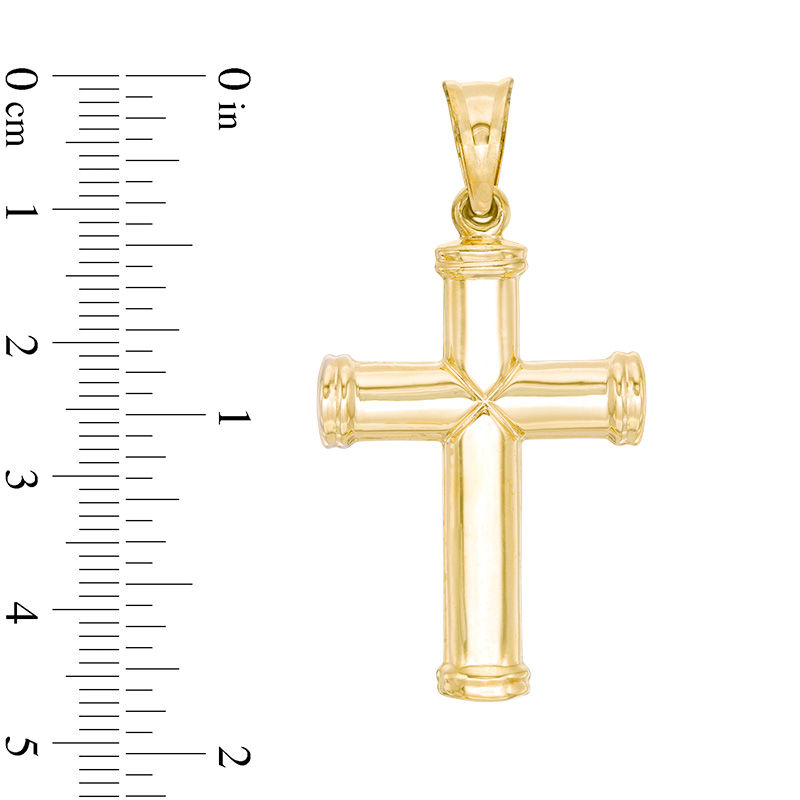 Men's Gold X Cross Charm in 10K Gold