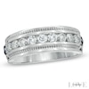 Thumbnail Image 0 of Vera Wang Love Collection Men's 1 CT. T.W. Diamond Wedding Band in 14K White Gold