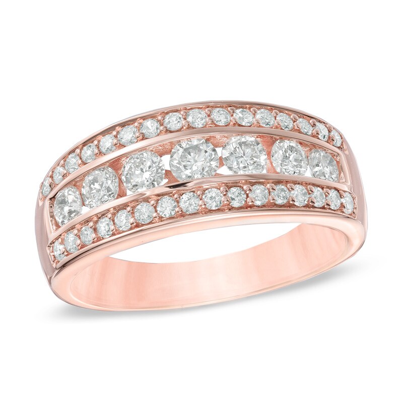 1 CT. T.W. Diamond Ring in 14K Rose Gold