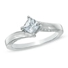 Thumbnail Image 1 of 3/4 CT. T.W. Princess-Cut Diamond Bypass Engagement Ring in 14K White Gold (J/I2)