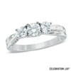 Thumbnail Image 0 of Celebration 102® 1 CT. T.W. Diamond Three Stone Ring in 18K White Gold (I/SI2)