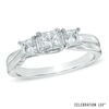 Thumbnail Image 1 of Celebration 102® 1 CT. T.W. Princess-Cut Diamond Three Stone Ring in 18K White Gold (I/SI2)
