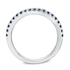 Thumbnail Image 3 of Vera Wang Love Collection Blue Sapphire Wedding Band in 14K White Gold