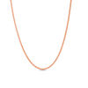 Thumbnail Image 1 of Ladies' 1.1mm Wheat Chain Necklace in 14K Rose Gold - 18"