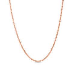 Ladies' 1.1mm Wheat Chain Necklace in 14K Rose Gold - 18&quot;