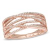 Thumbnail Image 1 of 1/4 CT. T.W. Diamond Orbit Ring in 10K Rose Gold