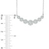 Thumbnail Image 2 of 1 CT. T.W. Diamond Seven Stone Frame Necklace in 10K White Gold