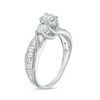 Thumbnail Image 1 of 1 CT. T.W. Diamond Three Stone Slant Engagement Ring in 14K White Gold