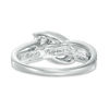 Thumbnail Image 3 of 1 CT. T.W. Diamond Three Stone Slant Engagement Ring in 14K White Gold