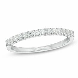 1/4 CT. T.W. Certified Diamond Band in 14K White Gold (I/SI2)