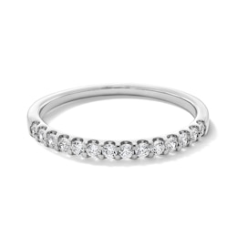 1/4 CT. T.W. Certified Diamond Band in 14K White Gold (I/SI2)