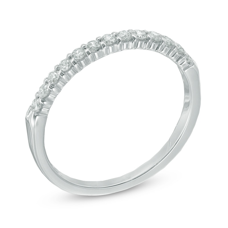 Main Image 2 of 1/4 CT. T.W. Certified Diamond Band in 14K White Gold (I/SI2)
