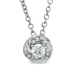 Vera Wang Love Collection 1/4 CT. T.W. Diamond Swirl Pendant