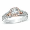 Thumbnail Image 1 of Vera Wang Love Collection 1 CT. T.W. Princess-Cut Diamond Engagement Ring in 14K Two-Tone Gold