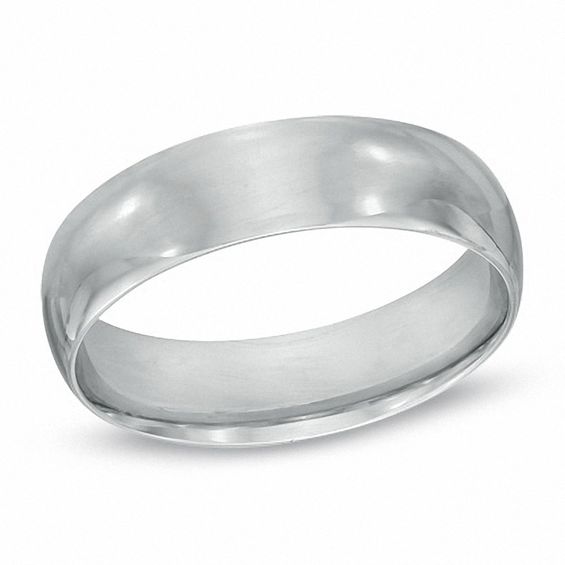 Zales Outlet Men's 6.0mm Polished Comfort Fit Wedding Band in Sterling  Silver