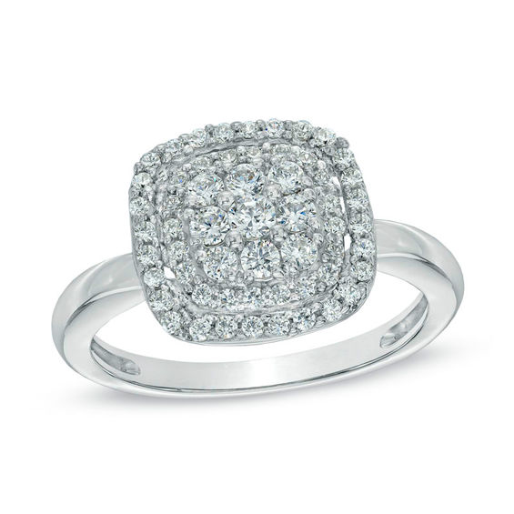 Cluster diamond rings best sale zales