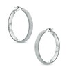 Thumbnail Image 1 of Charles Garnier 40mm Hoop Earrings in Sterling Silver