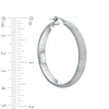Thumbnail Image 2 of Charles Garnier 40mm Hoop Earrings in Sterling Silver