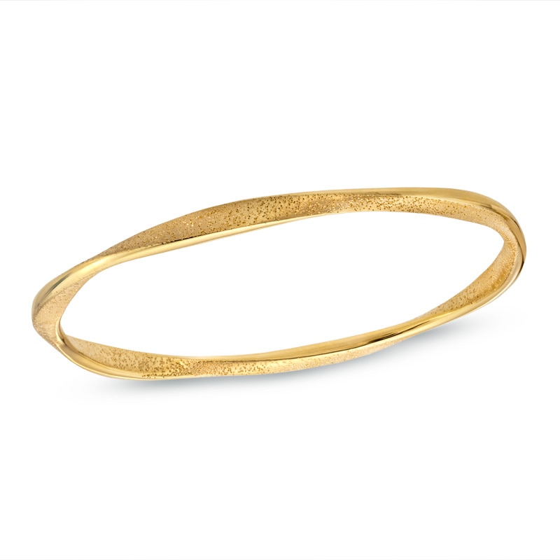 Main Image 1 of Charles Garnier Twist Bangle in Sterling Silver with 18K Gold Plate - 7.5"